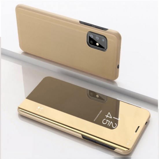 FLIP COVER "CLEAR VIEW" SAMSUNG GALAXY A71 DOURADO